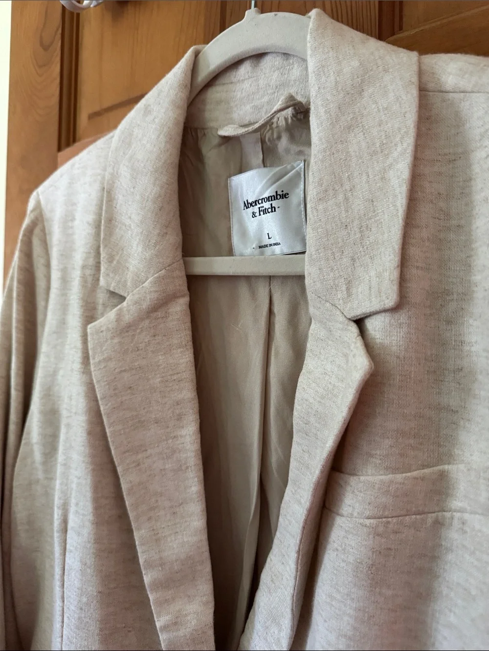 Abercrombie & Fitch Women's Light Cream Blazer